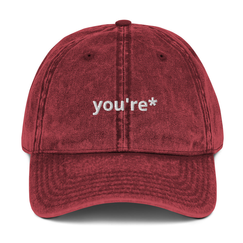 Perfect Vintage Grammar Hat - For everyone (Unisex)